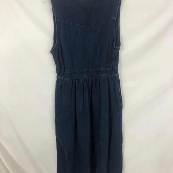 Vtg LANDS END DENIM JUMPER‎ 12 - Picture 4 of 4